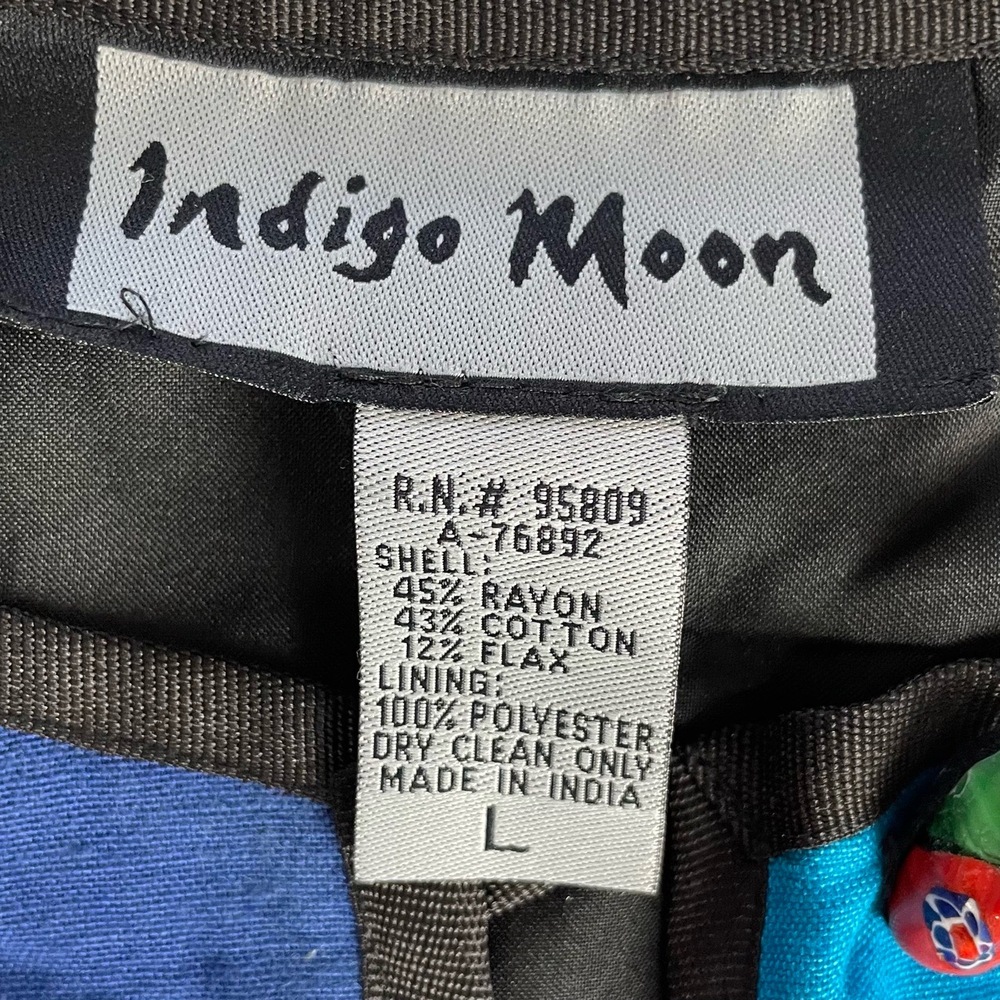 NWT Indigo Moon Rainbow Patchwork‎ Boho Embroider… - image 7